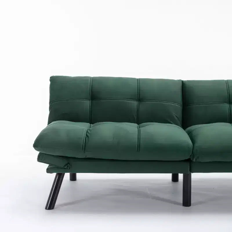 Okak Modern Sofa Bed Futon Couch, Convertible Small Sleeper Sofa Bed Loveseat Recliner for Small Apartments, living Room
