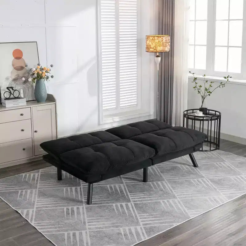 Okak Modern Sofa Bed Futon Couch, Convertible Small Sleeper Sofa Bed Loveseat Recliner for Small Apartments, living Room