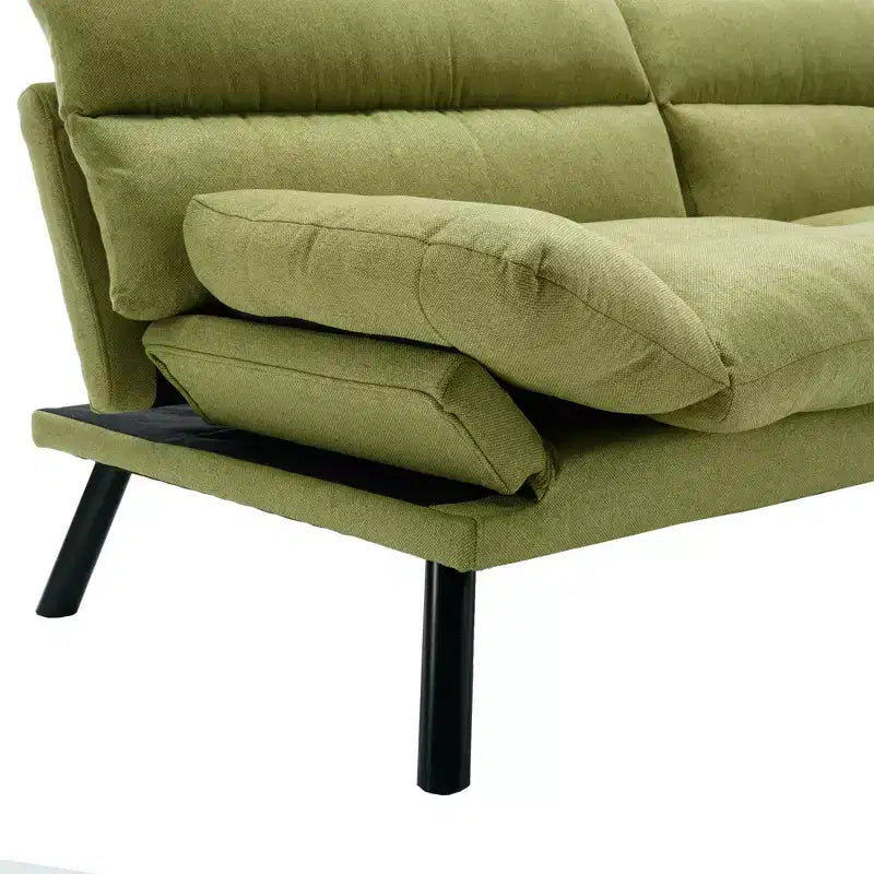Okak Modern Sofa Bed Futon Couch, Convertible Small Sleeper Sofa Bed Loveseat Recliner for Small Apartments, living Room