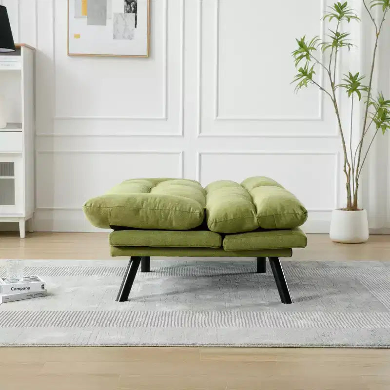 Okak Modern Sofa Bed Futon Couch, Convertible Small Sleeper Sofa Bed Loveseat Recliner for Small Apartments, living Room