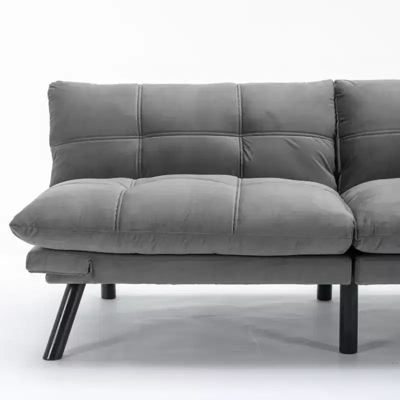 Okak Modern Sofa Bed Futon Couch, Convertible Small Sleeper Sofa Bed Loveseat Recliner for Small Apartments, living Room