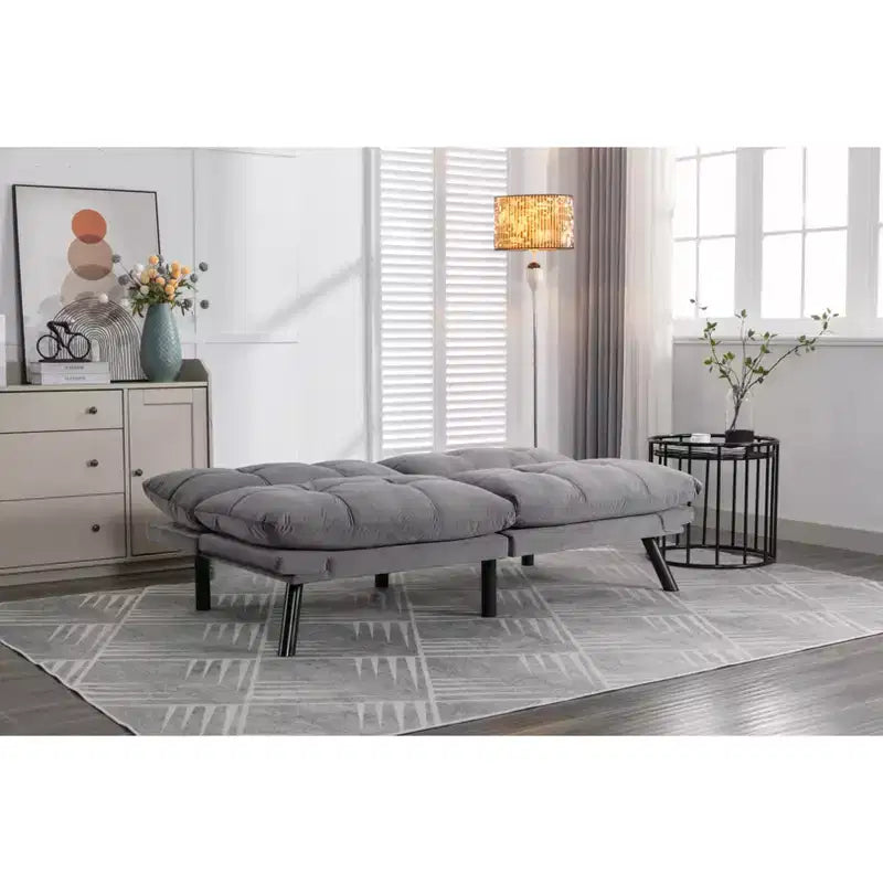 Okak Modern Sofa Bed Futon Couch, Convertible Small Sleeper Sofa Bed Loveseat Recliner for Small Apartments, living Room