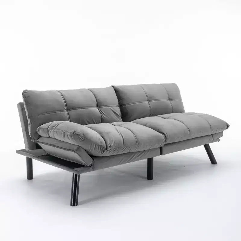 Okak Modern Sofa Bed Futon Couch, Convertible Small Sleeper Sofa Bed Loveseat Recliner for Small Apartments, living Room