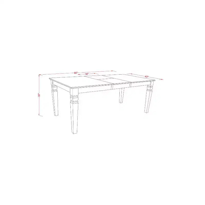 Luxury Dining Table Set - Kitchen Table with Chairs - 7 Piece Rectangle Table Set