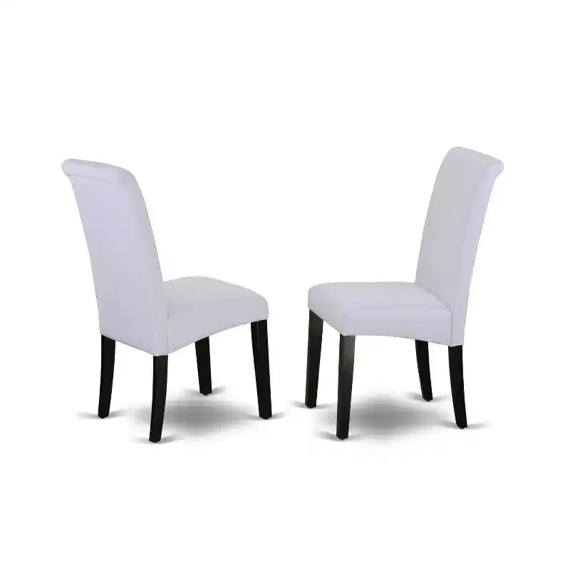 Kitchen Table Set 3 Piece Round Dining Table & Chairs Nordic Modern Design 42 Inch