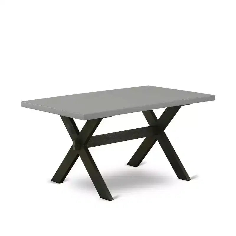 5-Piece Natural Oak Finish Solid Wood Top Dining table with 4 Chairs with