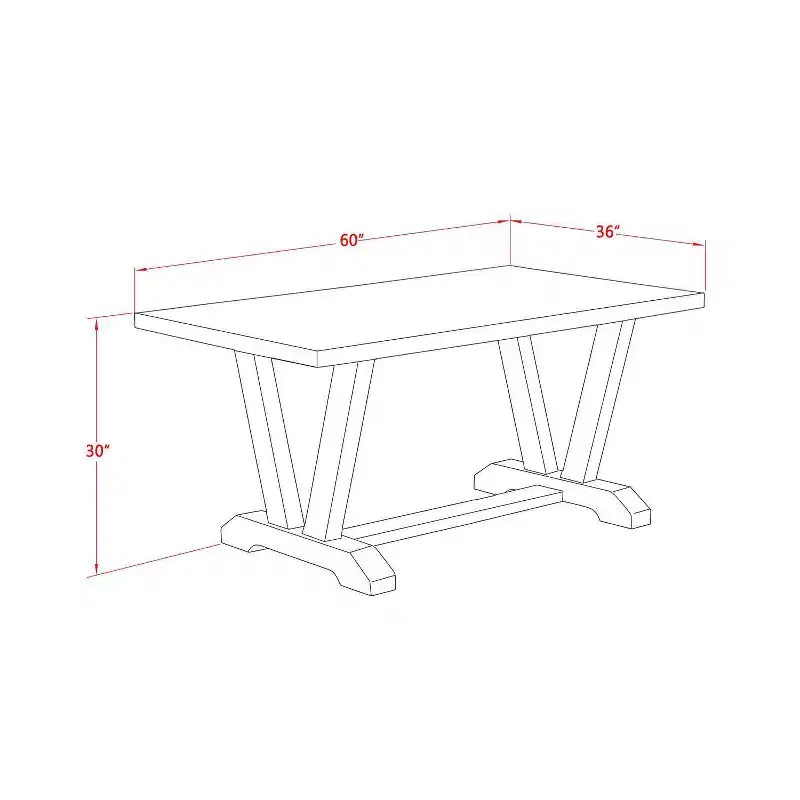 6-Piece Rectangle Natural Oak Finish Solid Wood Top Dining Table with 1-Bench, 4-Chairs with