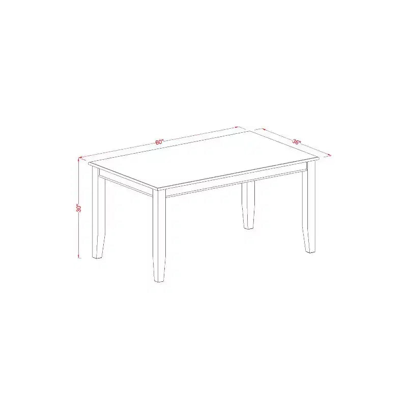 HomeStock 6-Piece Rectangle Mahogany Finish Solid Wood Top Dining Table with 1 Bench, 4 Chairs with Slat Back