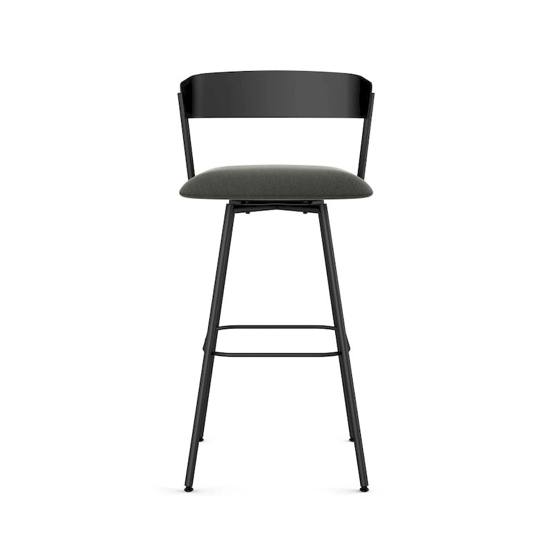 Tabouret pivotant en métal avec siège rembourré | Hauteur comptoir et bar