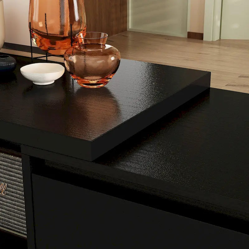 Meuble TV extensible avec tiroirs de rangement