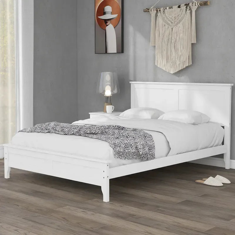 Modern Solid Wood Platform Bed