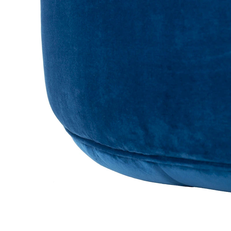 Pouf rond en velours — Siège d'appoint moelleux
