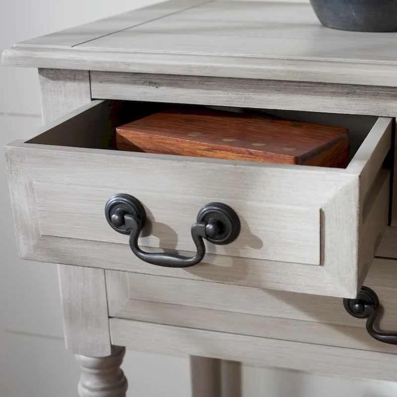 Console 3 tiroirs avec étagère inférieure ouverte