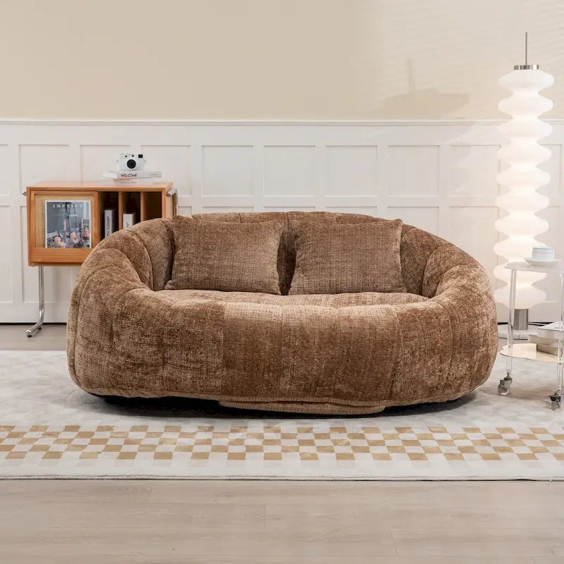 Fauteuil paresseux à dossier haut en mousse à mémoire de forme — Chaise longue de sol pliable