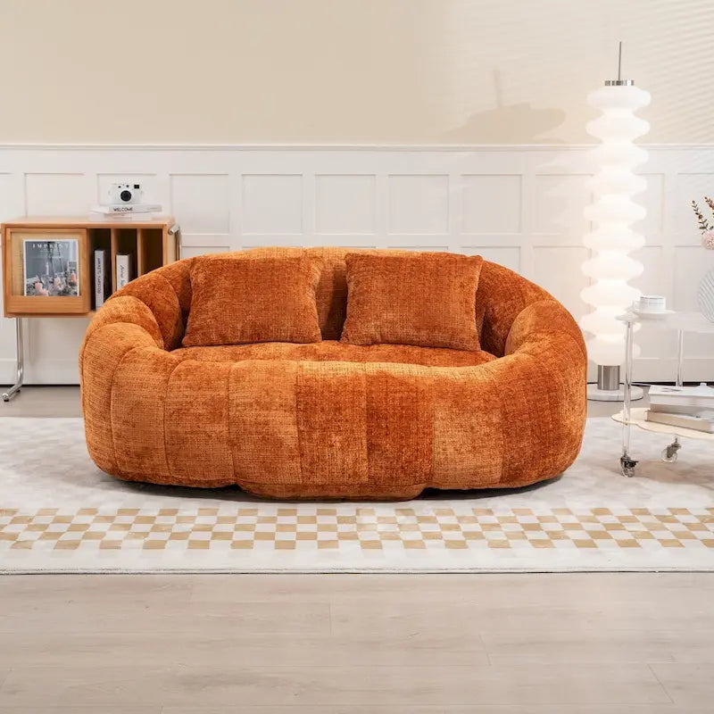 Fauteuil paresseux à dossier haut en mousse à mémoire de forme — Chaise longue de sol pliable