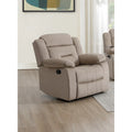 Fauteuil inclinable individuel en velours avec accoudoirs coussinés