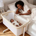 Baby Bassinet with Wheels â€?Beige / Gray / Pink, Bedside Sleeper, for 1 Baby